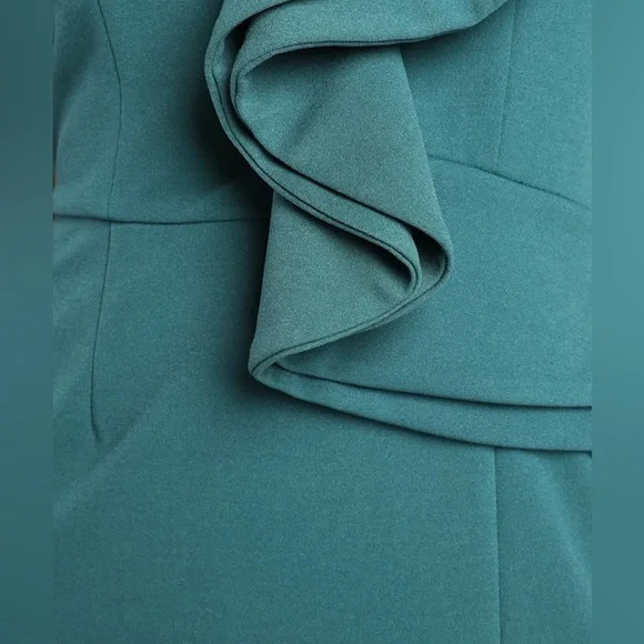 Lulu's Teal Zip-Up Dress - Picture 3 of 6